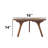 Walnut Solid Wood Round Novelty Coffee Table-109670421