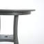 Ensemble de salle à manger d'extérieur 3 pièces avec table de patio ronde en PEHD et 2 chaises sans accoudoirs, toutes saisons