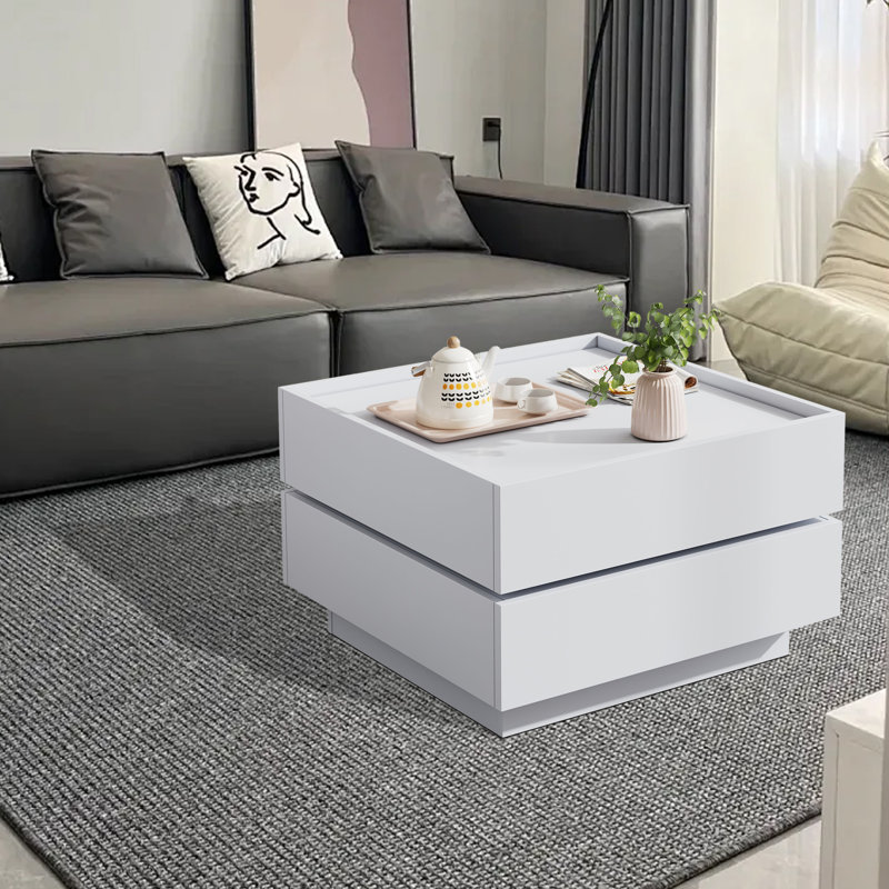 Solid Coffee Table, White