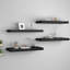 Arsis 4 Piece Metal Floating Shelf-674972820-674972821
