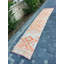 Tapis de couloir en laine à motif géométrique orange 31,5 x 143,7 pouces