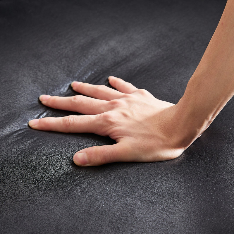 Élégant avec capitonnage à boutons, tissu Soft Tech, housse de siège confortable, sièges spacieux, pieds en bois