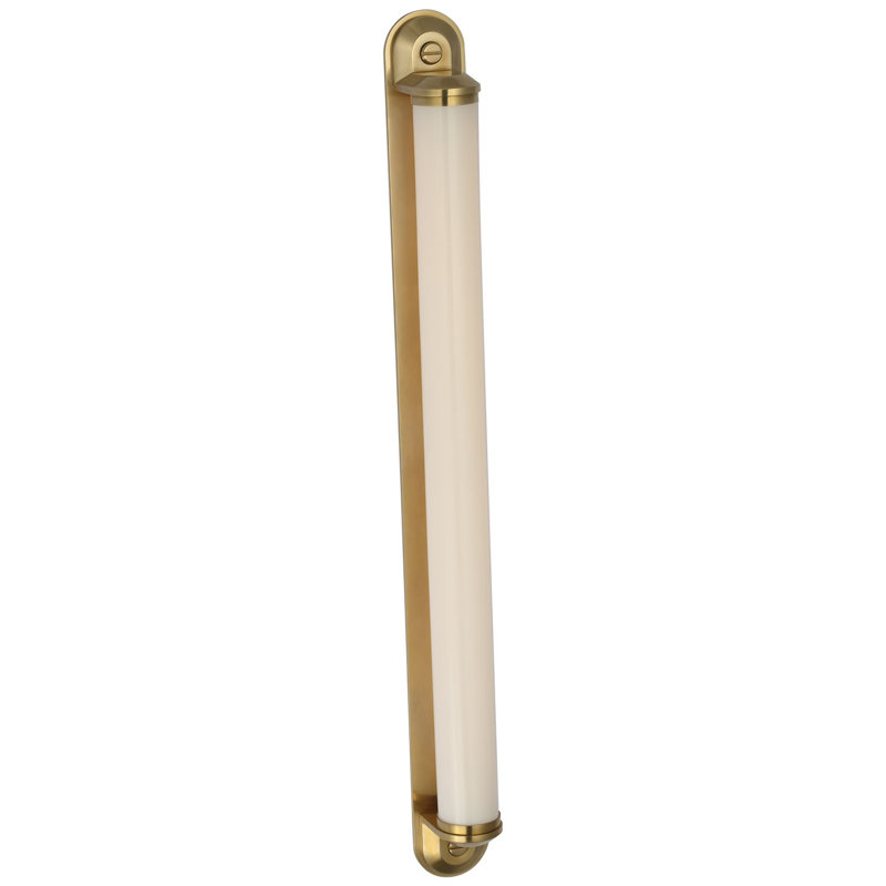 Ralph Lauren Belgrave 32" Linear Bath Light, 32" H x 3" W x 3.75" D, Natural Brass, 2100 W