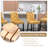 Contemporary Velvet Barstools With Button Tufted Nailhead Trim(Set of 2)-101693803