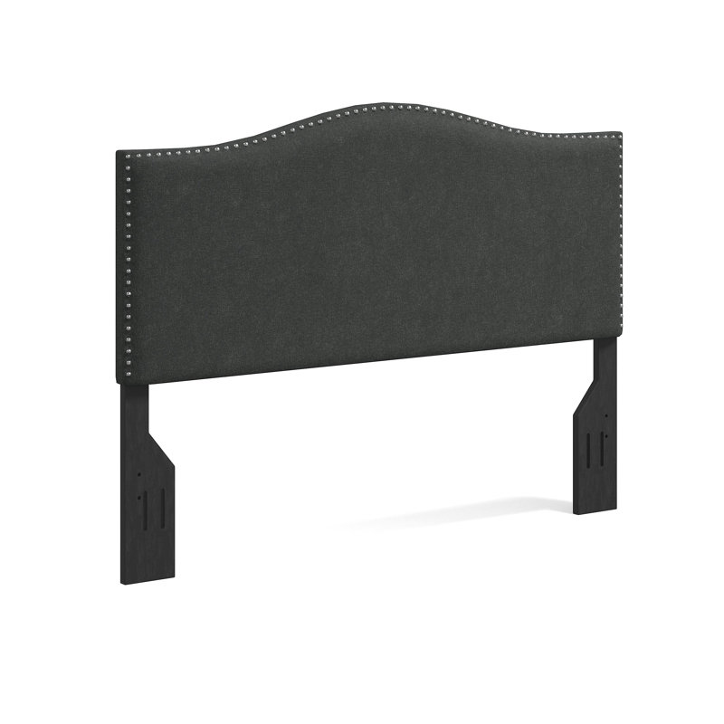 Salvaggio Upholstered Headboard, Gray, Full/Queen