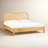 Tourmaline Natural Wood & Rattan Wavy Bed-99451703