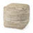 0H Leather And Jute Pouf-411041020