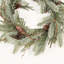 Couronne hivernale de pin artificiel 24 po 24 po Real Touch