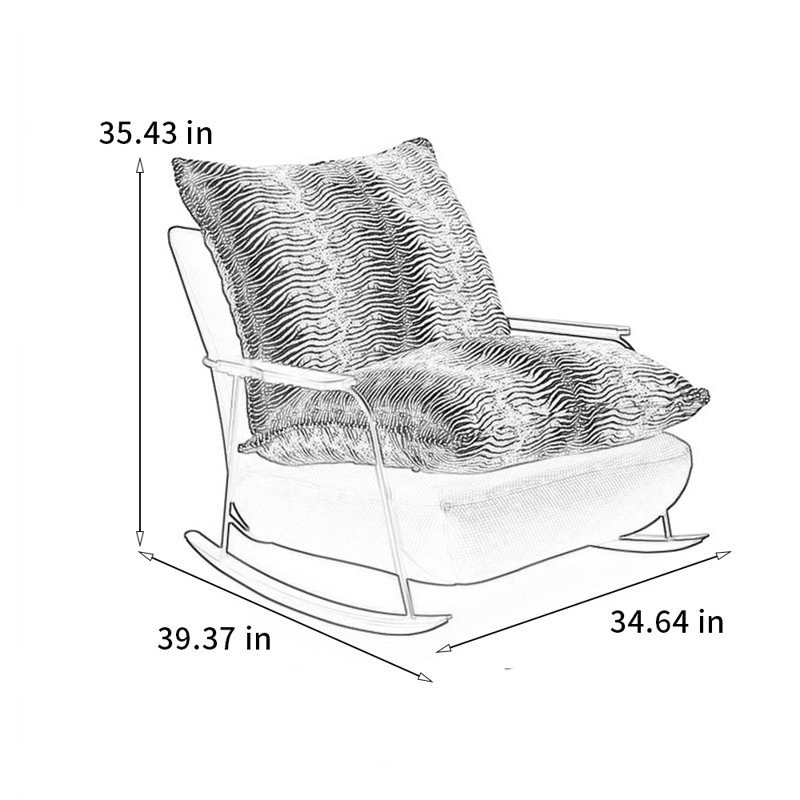 Chaise berçante confortable de haute qualité
