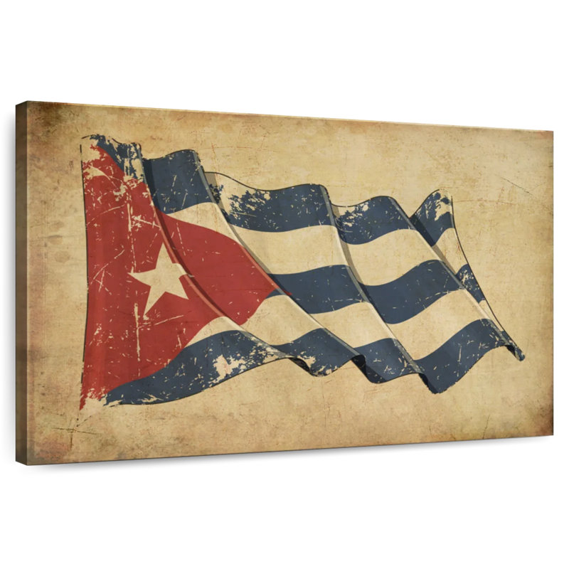 Drapeau cubain Borges, H 20 po x l 30 po
