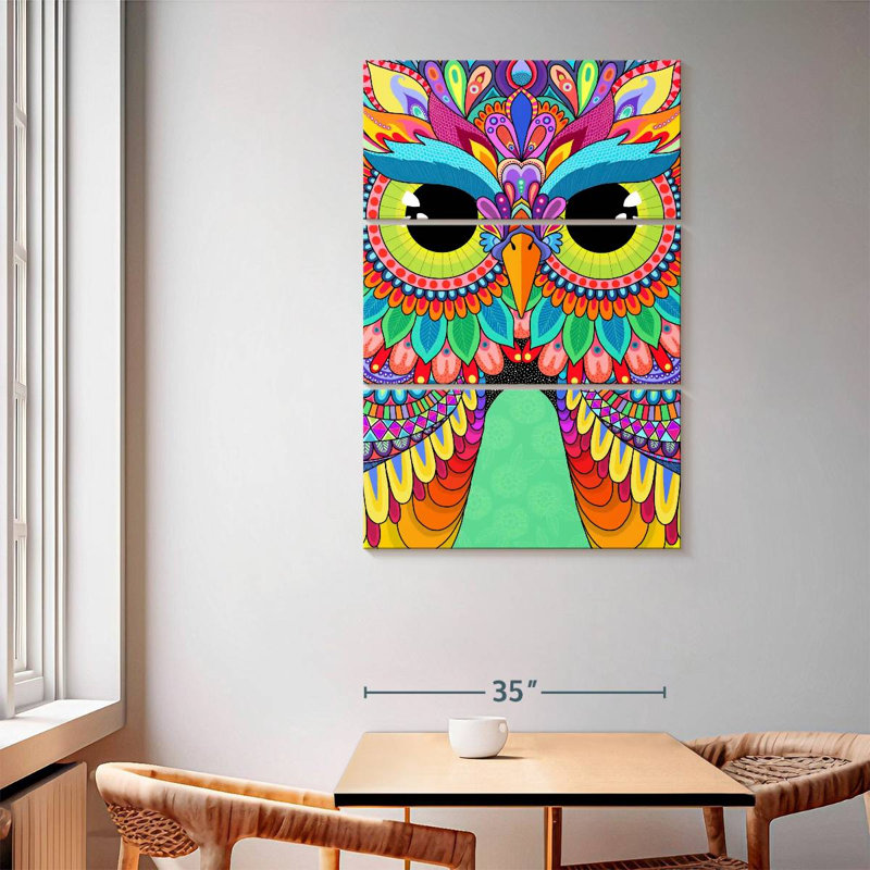 Brampt Rainbow Hoot, 65" H x 42" W
