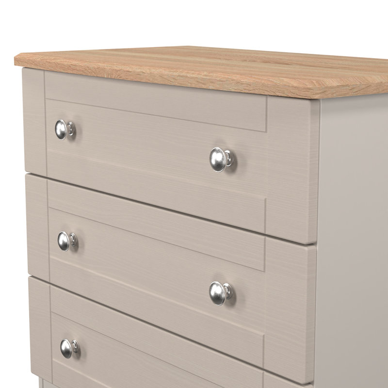 77cm W 3 - Drawer Chest of Drawers, Beige