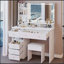 Versatile Large Desktop Vanity Table with LED Mirror and High Capacity Storage
