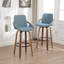 Swivel Upholstered Bar Stool-566036093-566036094