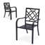  Ensemble de 2 chaises de patio