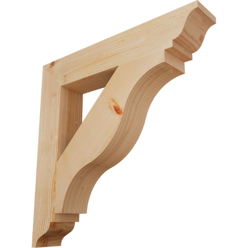 Support lisse 3 1/2 "x P 24" x H 24 ", sapin Douglas, H 24 po x l 3,5 po x P 24 po, Douglas, Lisse