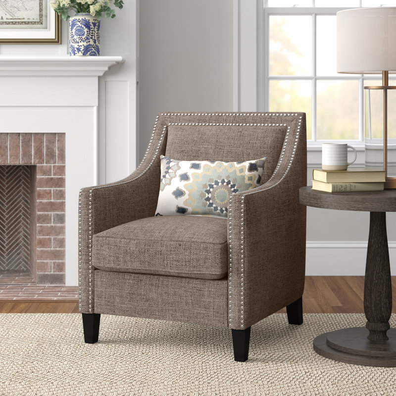 Damira 29" Wide Polyester Armchair, Wheat