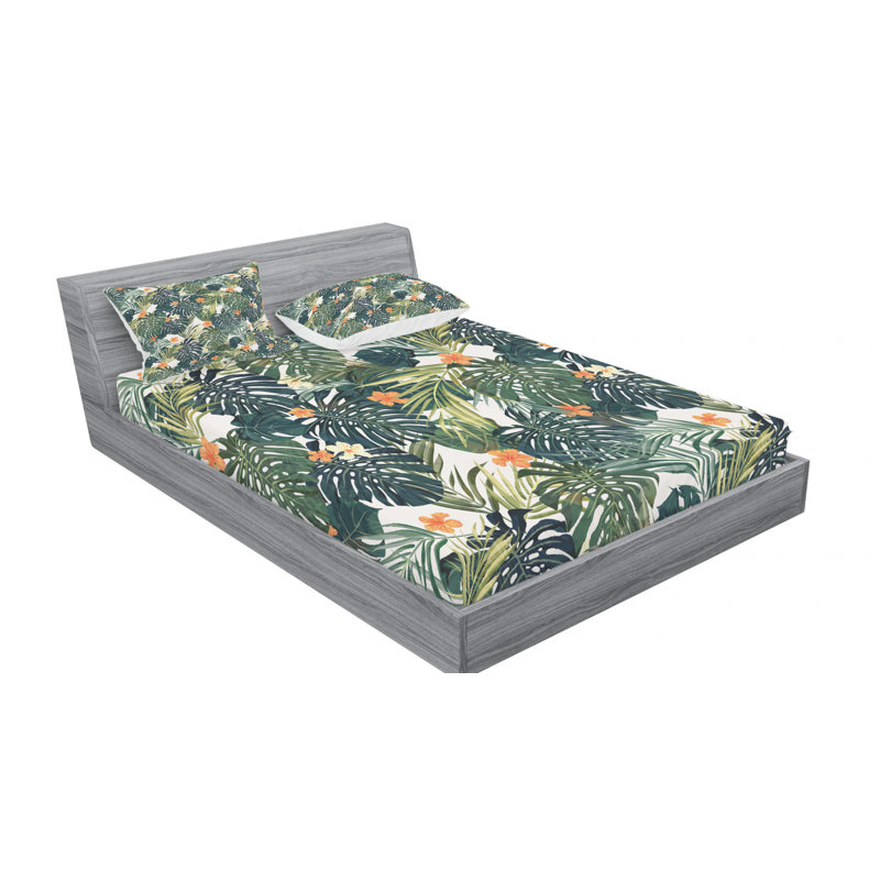 Microfiber Floral Sheet Set