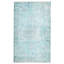 Tapis turquoise en laine noué à la main de conception unique 2000 pi 6 pi 1 po x 9 pi 1 po Odai