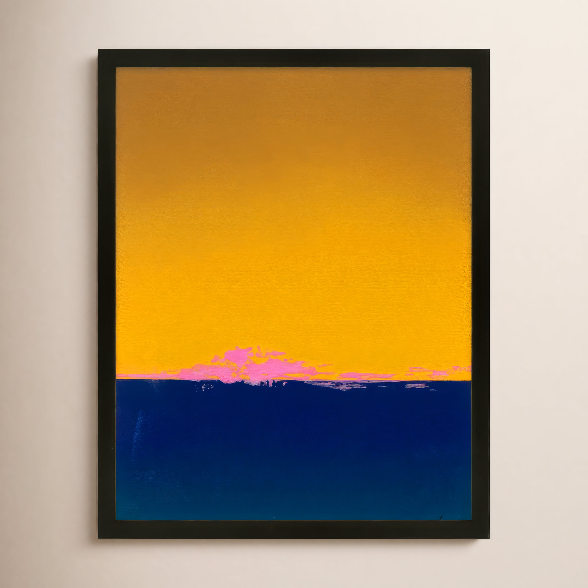 Horizon 1 by Lee Lessem, Black, 50" H x 40" W x 1.25" D