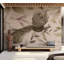 Papier peint animalier - Paon dans des tons froids-208815547