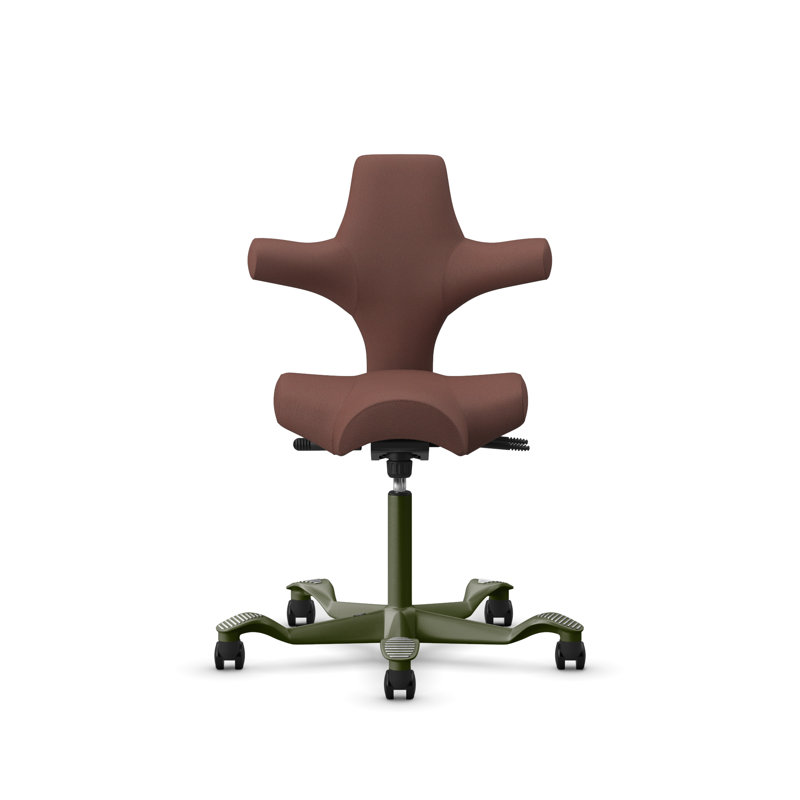 Chaise à hauteur standard réglable HœG Capisco, Rose, Noir, Standard