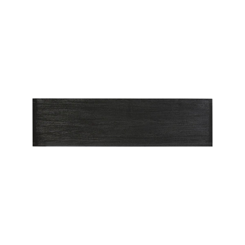 Sullivan 10 Drawer Dresser in Saddle Tan, Brushed Black Acacia Solid