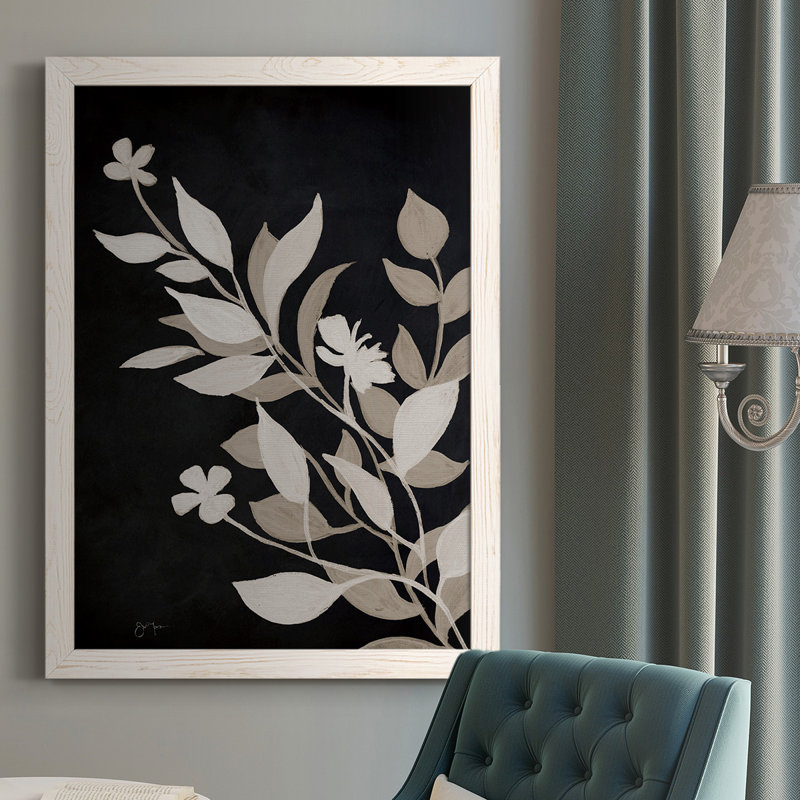 «Coolville Midnight Silhouette II», reproduction d'un seul cadre photo sur toile, H 43,5 po x l 31,5 po x P 1 po, Blanc