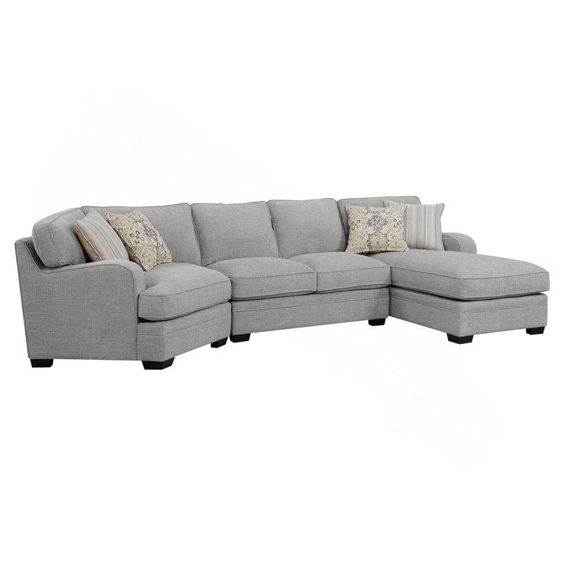 Gray Right Side Facing Chaise Sectional