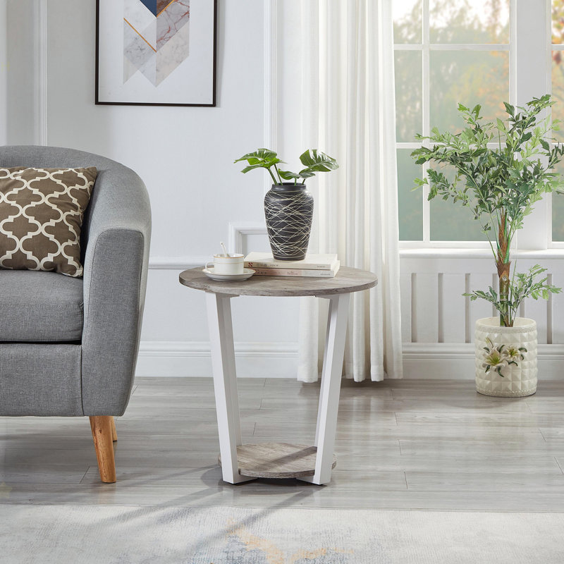 Table de bout Borga, Gris, Gris
