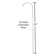 Exposed  Shower System 60" Wall Mounted Set with 7"Centre and Cross Handles