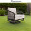 Chaises longues avec coussins Asheville