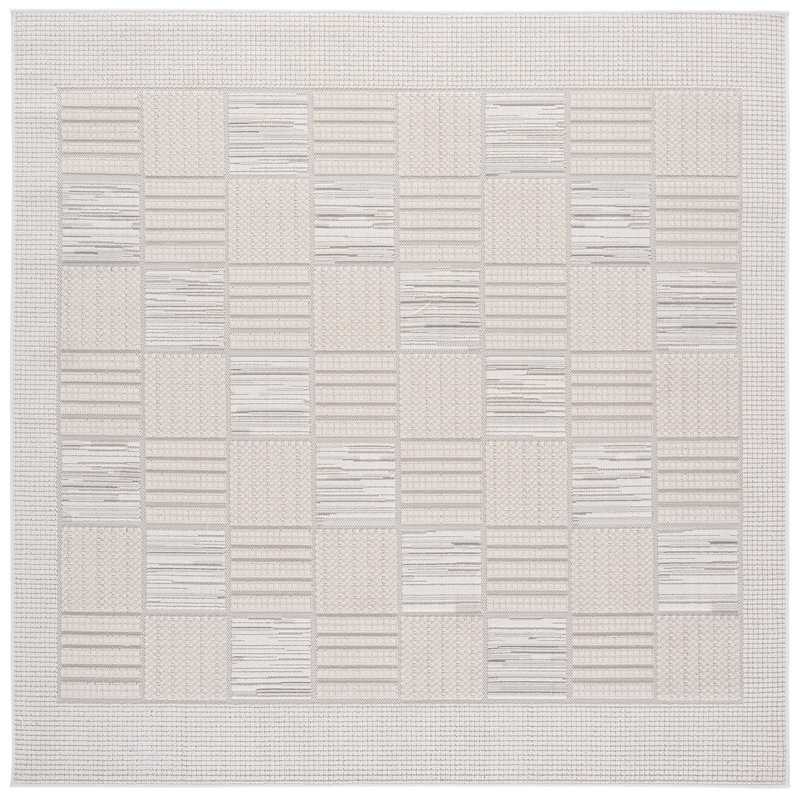 Veranda Performance Geometric Indoor Rug, Square 6'7"