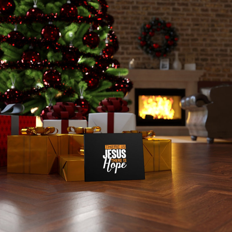 There Is Jesus, There Is Hope - Wrapped Canvas Print, 61cm H x 76cm W