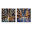 «Blue Warehouse Racking View I» - Art mural - Entrepôt - Art mural industriel sur toile 2 pièces-45007129-45007132-45007134