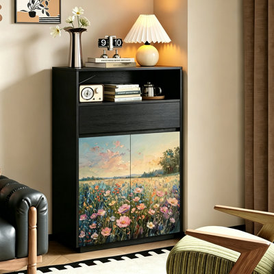 Living Room Storage Cabinet Entryway Decor Cabinet