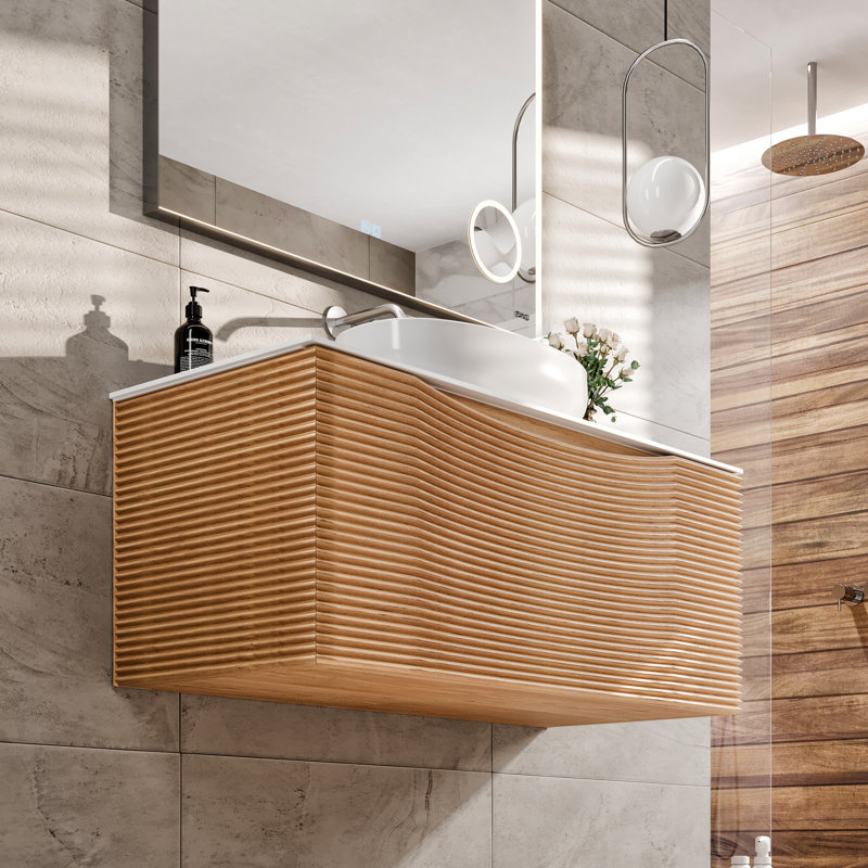 Ensemble de meuble-lavabo mural simple 32 po Kambrey