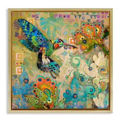 Motif bohème colibri