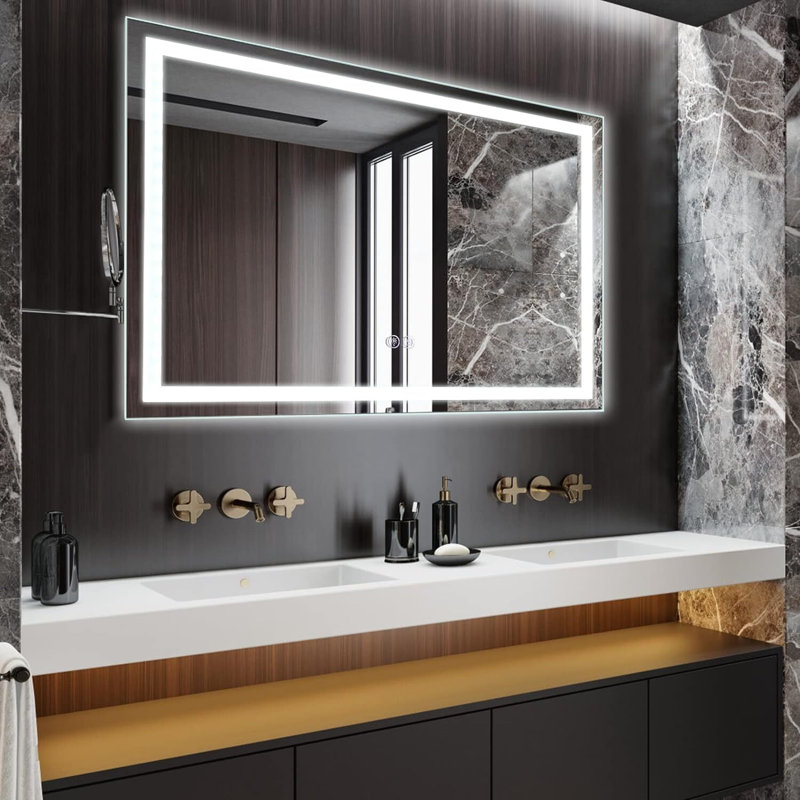 Miroir à DEL pour salle de bain, 40 po x 24 po
