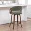 Tabouret de comptoir pivotant rembourré Providence-123200640