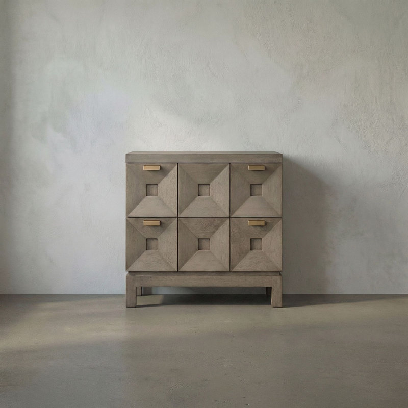Musashi 2 Drawer, Small, Greige Walnut