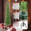 Arbre de Noël mince de 4 pi avec 424 pointes, branches réalistes en PE + PVC, conception à charnières pour une installation facile et support en métal stable pour les petits espaces-1860335188-1860335186-1860335196