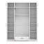Armoire 4 portes avec 1 tiroir et armoire supérieure
