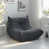 Dark Gray Suede
