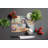 Decorating Easter Tibetan Terrier Glass Cutting Board
