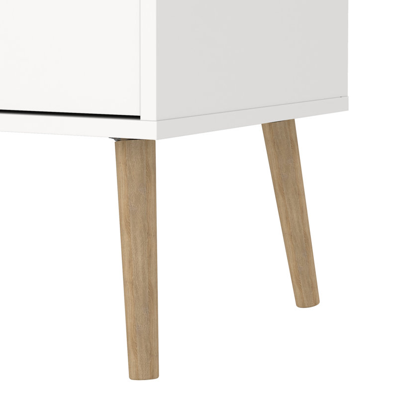 Ensemble de chambre à coucher - commode double et table de chevet 8 tiroirs Justus, 3 Pcs: Dresser, 2 Nightstands