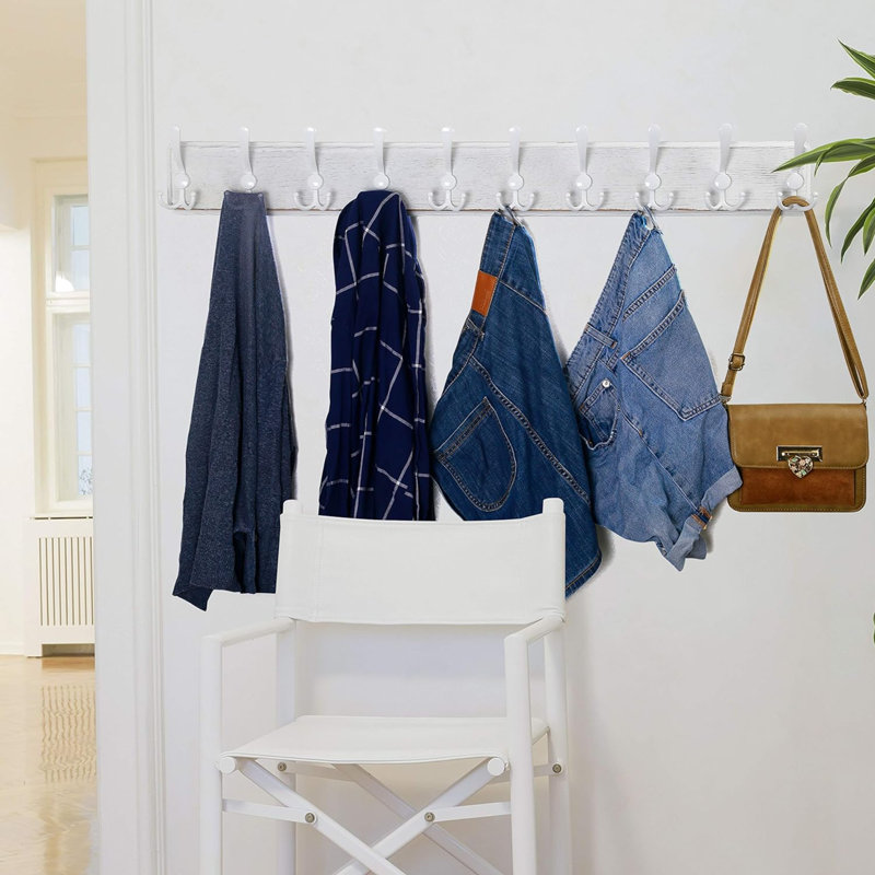 Yucaipa Wall 20 - Hook Wall Mounted Coat Rack