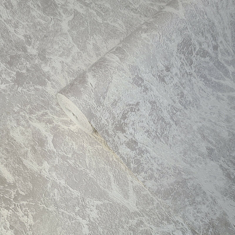 Gray Metallic Modern Textured Wallpaper