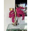 16" Glass Moon Vase With Light Brown Orchids And Driftwood-47831852