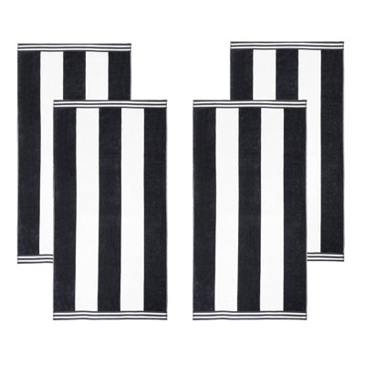 Calheta Cotton Oversized Cabana Stripe Beach Towels